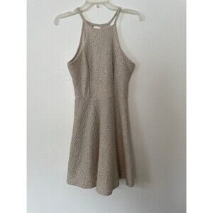 Preview Target Size Medium Dipped Back Bodice Midi Dress Gold Color